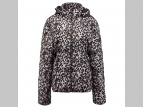 LEOPARD dámska zimná bunda s odnímateľnou kapucňou  materiál 100%polyester posledný kus veľkosť M/L